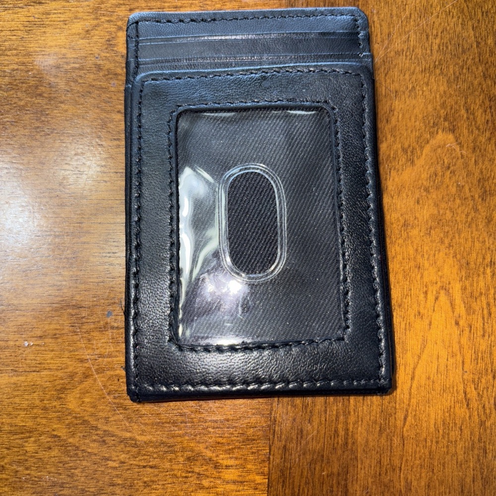 Chaps Men's Small Wallet Magnetic Closure - Picture 2 of 6